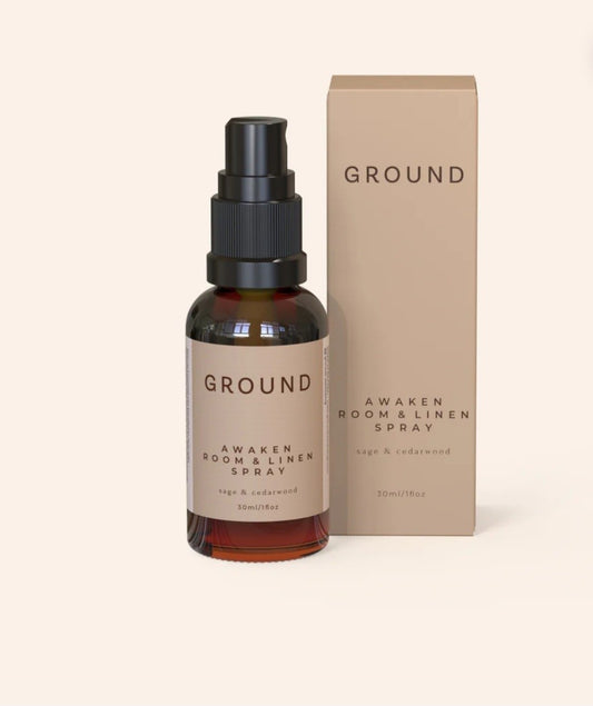 Ground Wellbeing BEO Awaken Room & Linen Spray